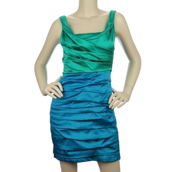 Womens Dress Size 4 Rouched Sleeveless V Neck Express - Picture 1 of 11